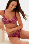 Marks & Spencer Padded Regular Wired Full Coverage Blouse Bra - Dark Raspberry — thumbnail 2